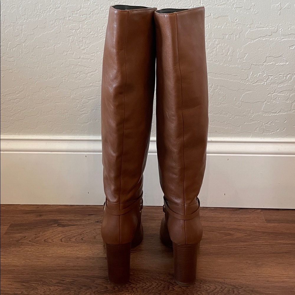 New LK Bennett Shelby Leather Knee High Boots - Picture 6 of 9